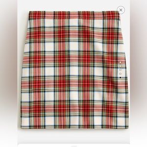 J. Crew Natasha Skirt Snowy Stewart Tartan 🎉